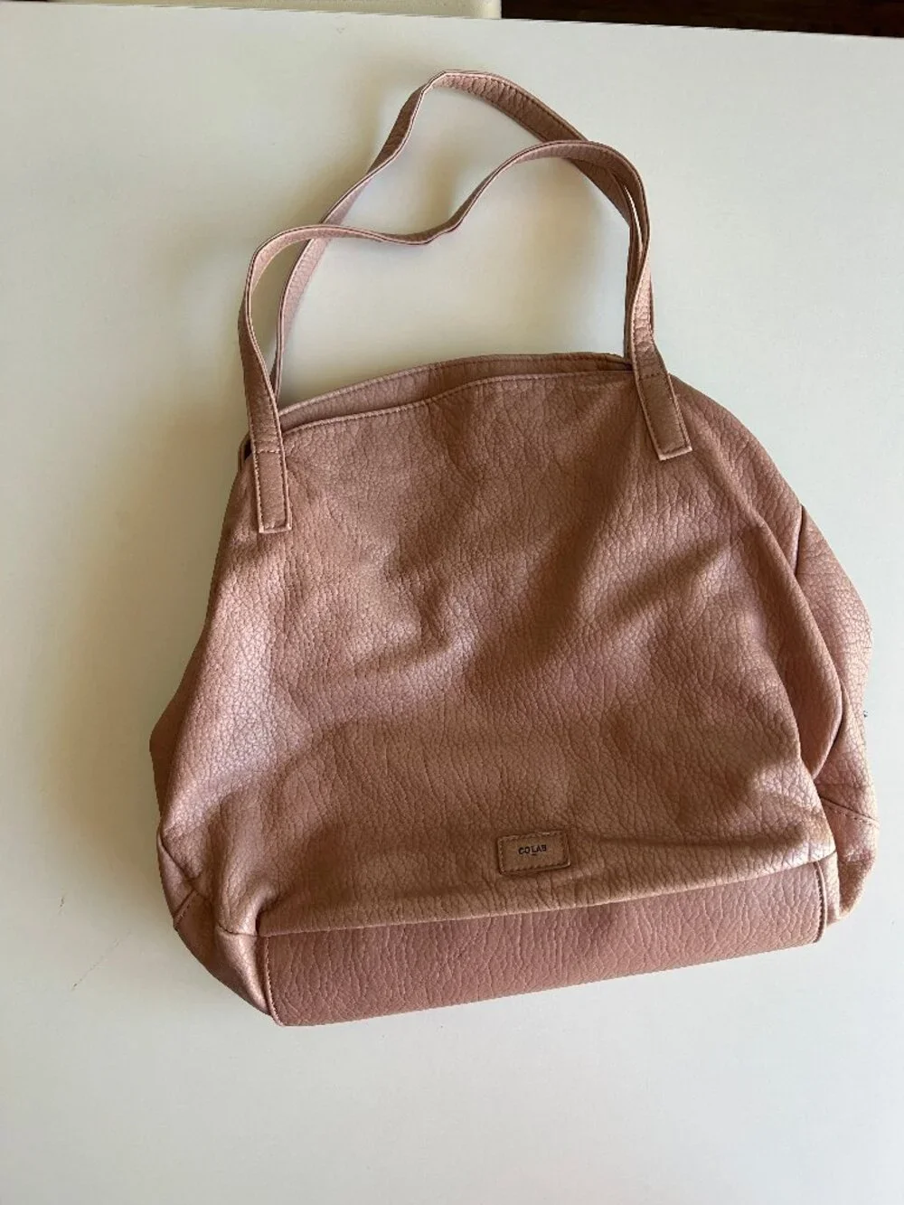 Designer Bag CoLab brand Beautiful blush pink slouchy shoulder softcomfy leather